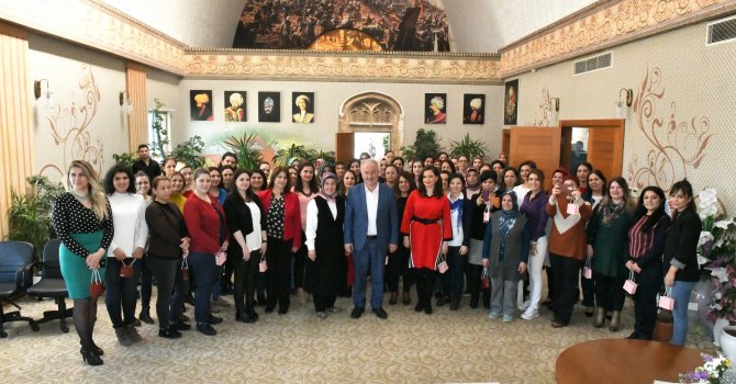 BAŞKAN ŞAHİN, KADINLAR GÜNÜ’NÜ KUTLADI