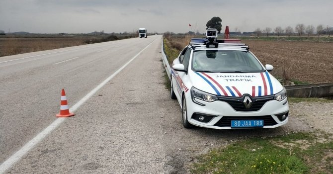 Jandarmadan ‘Yerli ve Milli Radar’ ile hız tespiti denetimi