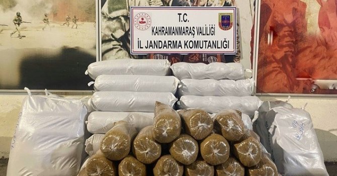 Kahramanmaraş’ta 470 kilogram kaçak tütün ele geçirildi