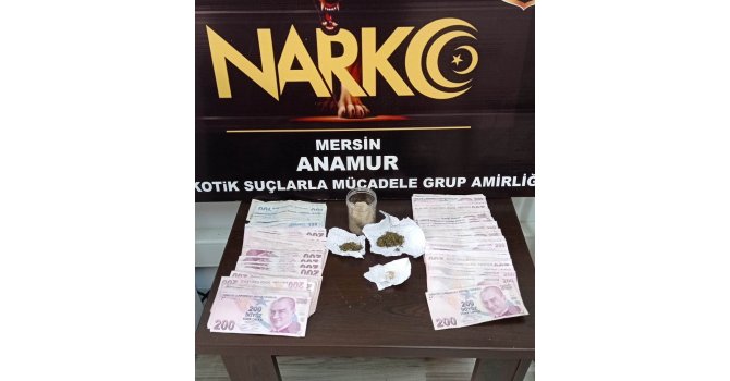 Anamur’da uyuşturucu operasyonu; 2 gözaltı