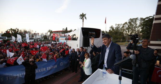Çanakkale yolcularını Başkan Türel uğurladı