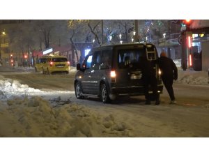 Isparta’da kar yağışı etkili oldu