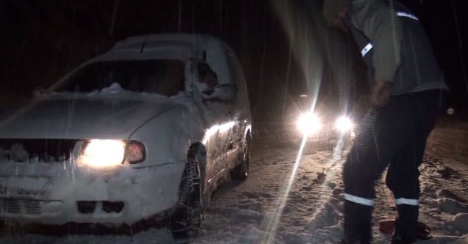 Antalya-Konya karayoluna kar engeli