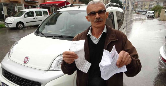 Yanından ayırmadığı aracın kağıt üzerinde başına gelmeyen kalmadı, gelen makbuzla şaşkına döndü