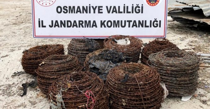 Çalınan dikenli teller bulunarak sahibine telim edildi