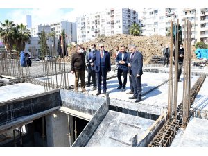 Vali Su, Akdeniz Hükümet Konağı inşaatında incelemelerde bulundu