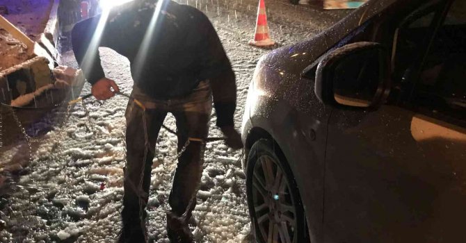 Antalya-Konya karayolunda kar yağışı yeniden başladı