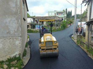 Manavgat’a sıcak asfalt