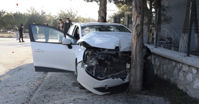 Burdur’da trafik kazası: 1 yaralı