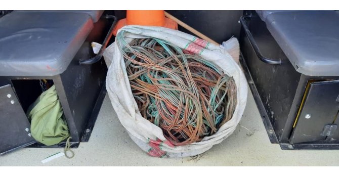 Bakır kablo çalan 4 hırsız tutuklandı