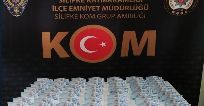Silifke’de 6 bin 500 lira sahte para ele geçirildi