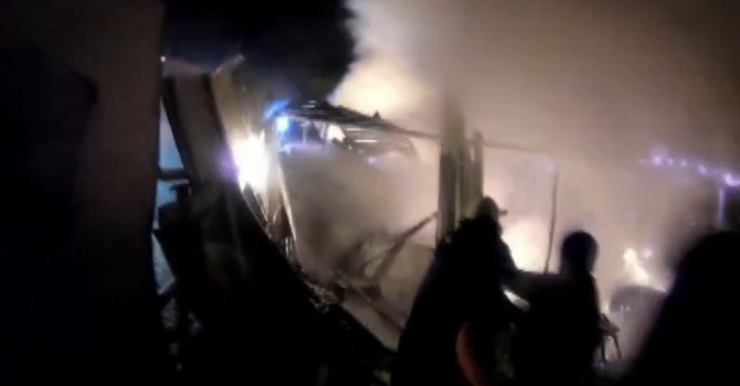 Kahramanmaraş’ta depo yangını