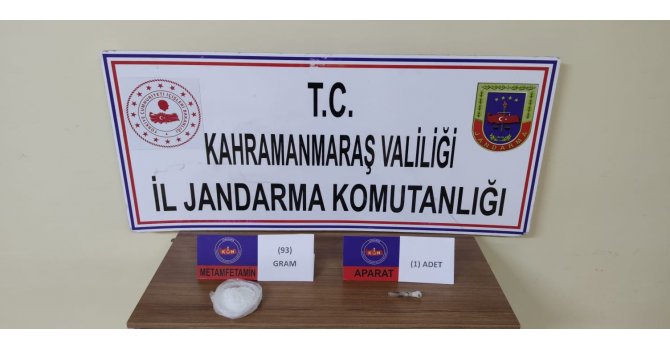Kahramanmaraş’ta bir şahıs uyuşturucu ile yakalandı