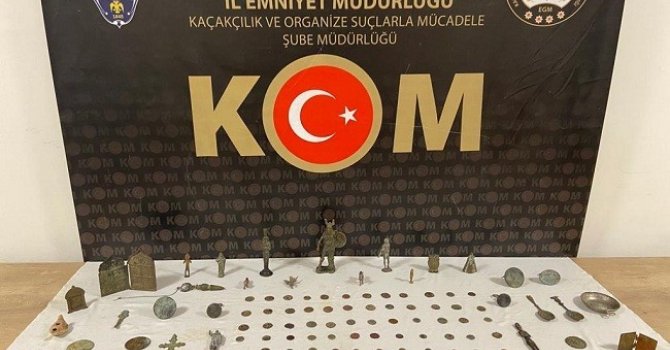 Kahramanmaraş’ta 109 adet tarihi obje ele geçirildi