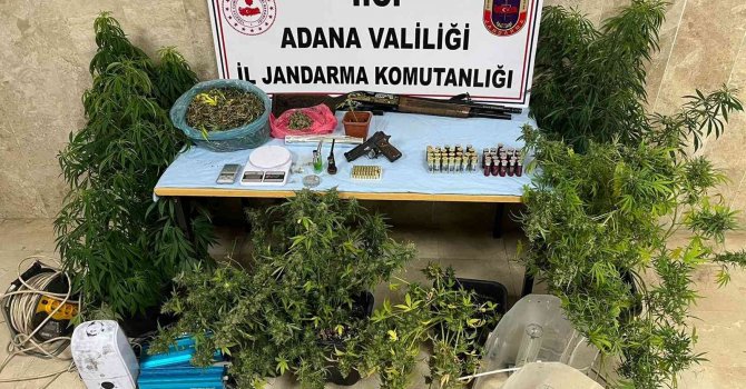 Jandarmadan evde uyuşturucu imalatına baskın