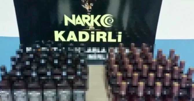 Osmaniye’de 71 şişe sahte içki ele geçirildi