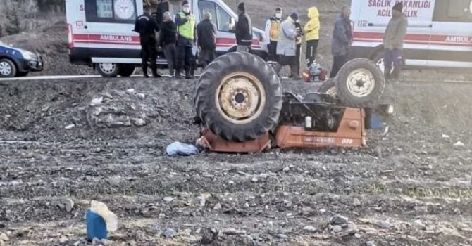 Mersin’de traktör kazası: Baba öldü, oğlu yaralandı