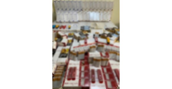 Eğirdir’de 65 bin 800 bandrolsüz makaron ele geçirildi