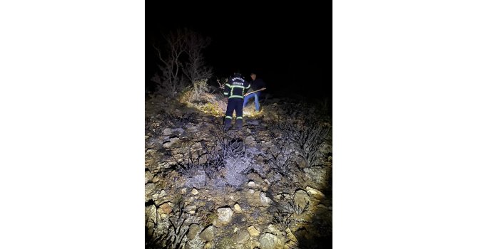 Burdur’da otluk yangını