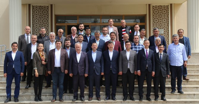 AK PARTİ İL BAŞKANI TAŞ’TAN ŞAHİN’E HAYIRLI OLSUN ZİYARETİ