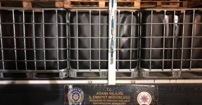 Adana’da 8 bin 200 litre kaçak akaryakıt ele geçirildi