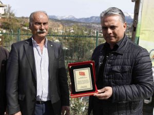 Yangından etkilenen bölgelere fidan dağıtımında duygu dolu anlar