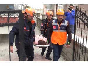 Burdur’da yangın tatbikatı gerçeği aratmadı