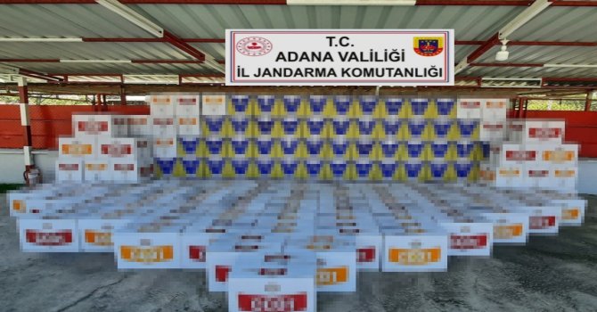 Adana’da 2 milyon 800 bin makaron ele geçirildi