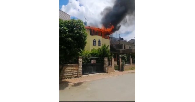 Villa alev alev yandı