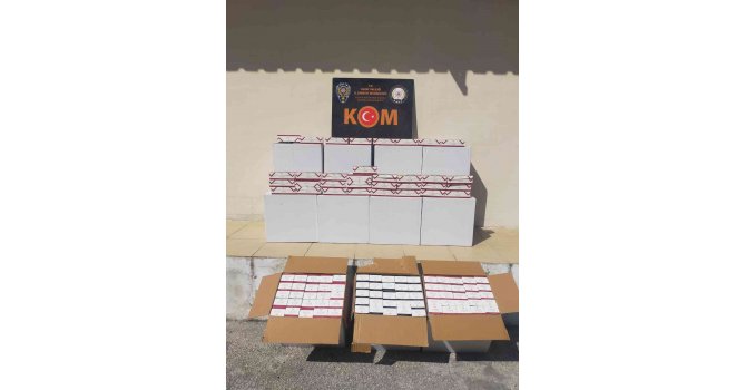 Hatay’da 150 bin adet kaçak makaron ele geçirildi.