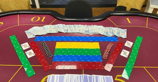 Antalya’da iki milyon 20 bin TL’lik kumar operasyonu