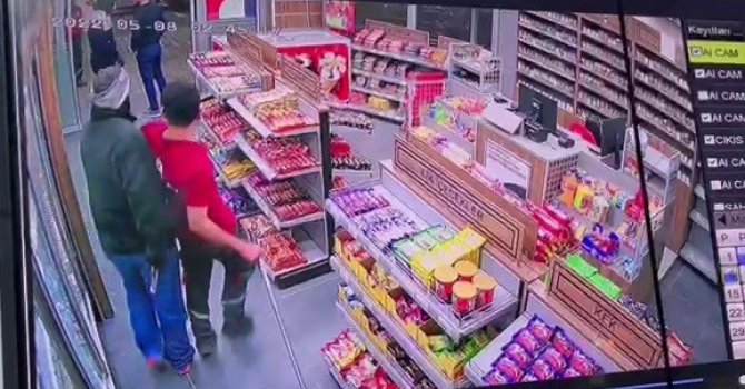 Hatay’da silahlı gasp kamerada