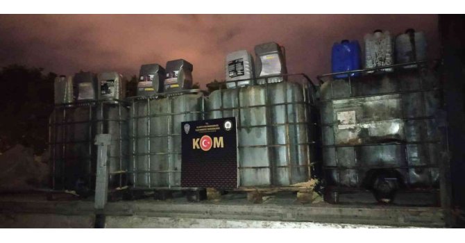 Alanya’da 8 bin 200 litre kaçak akaryakıt yakalandı