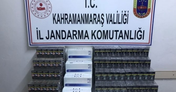 Kahramanmaraş’ta 132 karton kaçak sigara ele geçirildi