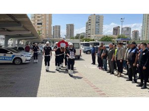 Mersin’de trafik kazasında ölen polis memuru için tören düzenlendi