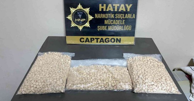 Hatay’da 5 bin 116 adet uyuşturucu hap ele geçirildi