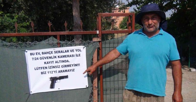 Hırsızlığa karşı tabanca resimli, "Biz 112’yi aramayız" önlemi