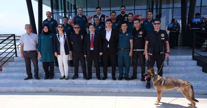 Hatay’da KKTC’ye HADO seferlerinin başladığı limanda güvenlik elemanları göreve başladı