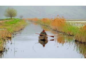 Gavur Gölü’nde kartpostallık görüntüler