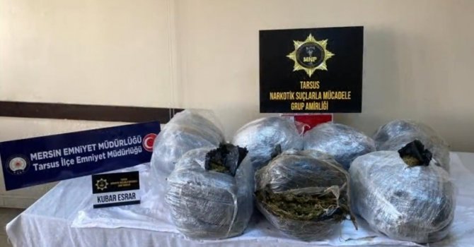 Mersin’de hayvan kemiklerinin arasında uyuşturucu ele geçirildi