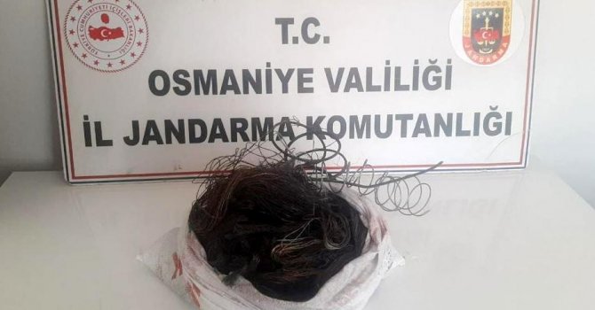 Enerji nakil hattından kablo çalan şahıslar yakalandı