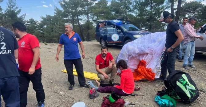 Yaralanan paraşütçünün imdadına Burdur UMKE yetişti