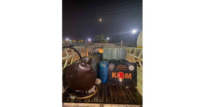 Hatay’da bin 807 litre kaçak akaryakıt ele geçirildi