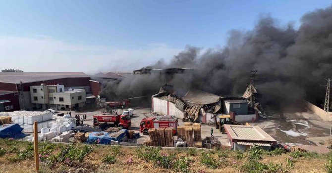 Hatay’daki antrepo yangını söndürülemedi