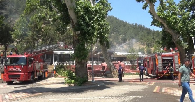 Kahramanmaraş’ta sosyal tesis yangını