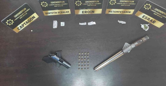 Uyuşturucu ile yakalanan şahıs gözaltına alındı