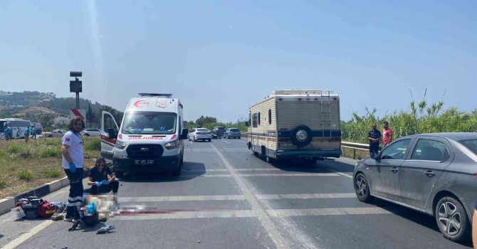 Kaza yapan Alman motosiklet sürücüsü hayatını kaybetti