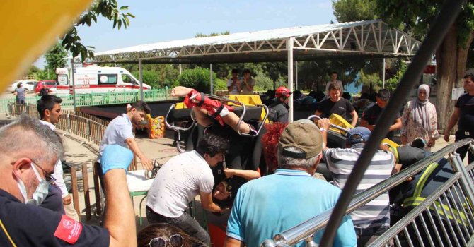 3 çocuğun lunaparkta ölümden döndüğü anlar kamerada