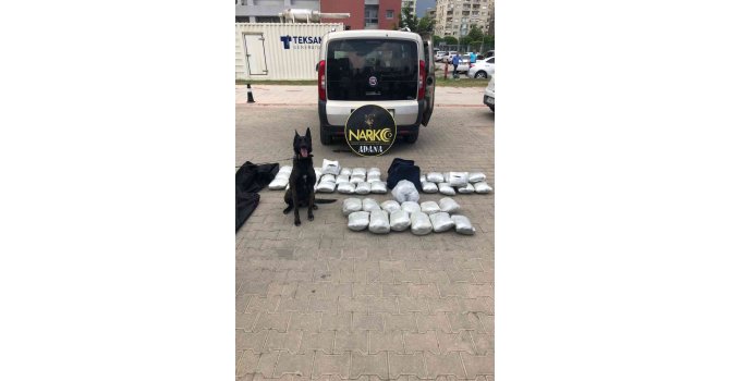 Adana’da 37 kilo esrar ele geçirildi