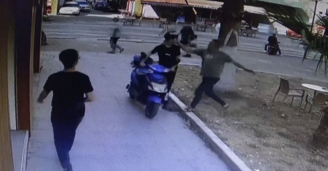 Esnaftan motosiklet hırsızına Osmanlı tokadı